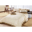 Kit Edredom Casal Queen Naturalle 05 Peças - Palha/Tabaco