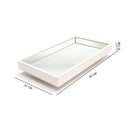 Bandeja Espelhada Laqueada Flutuante Off White