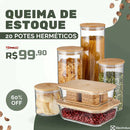 Compre 10 e Leve 20 - (20 Potes Herméticos) - [60% OFF + FRETE GRATUITO]
